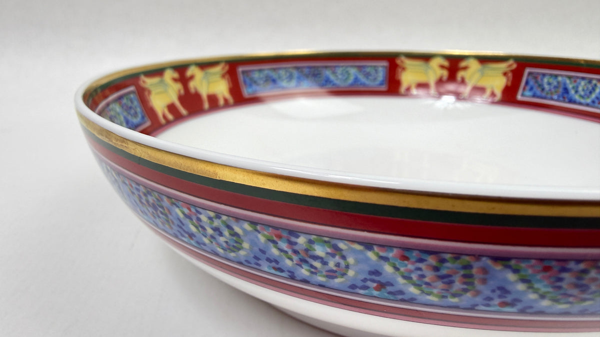 Raynaud Limoges série de 6 assiettes calottes modèle Pégase 17 cm