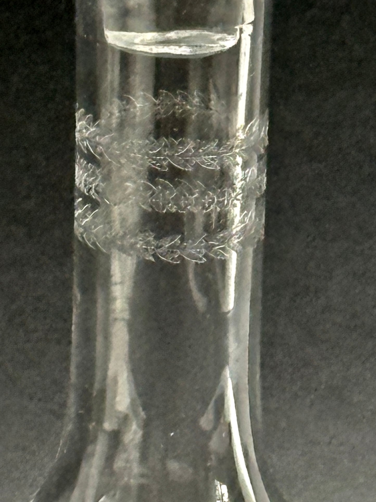 Carafe en cristal gravé fin 19ème début 20ème n°2