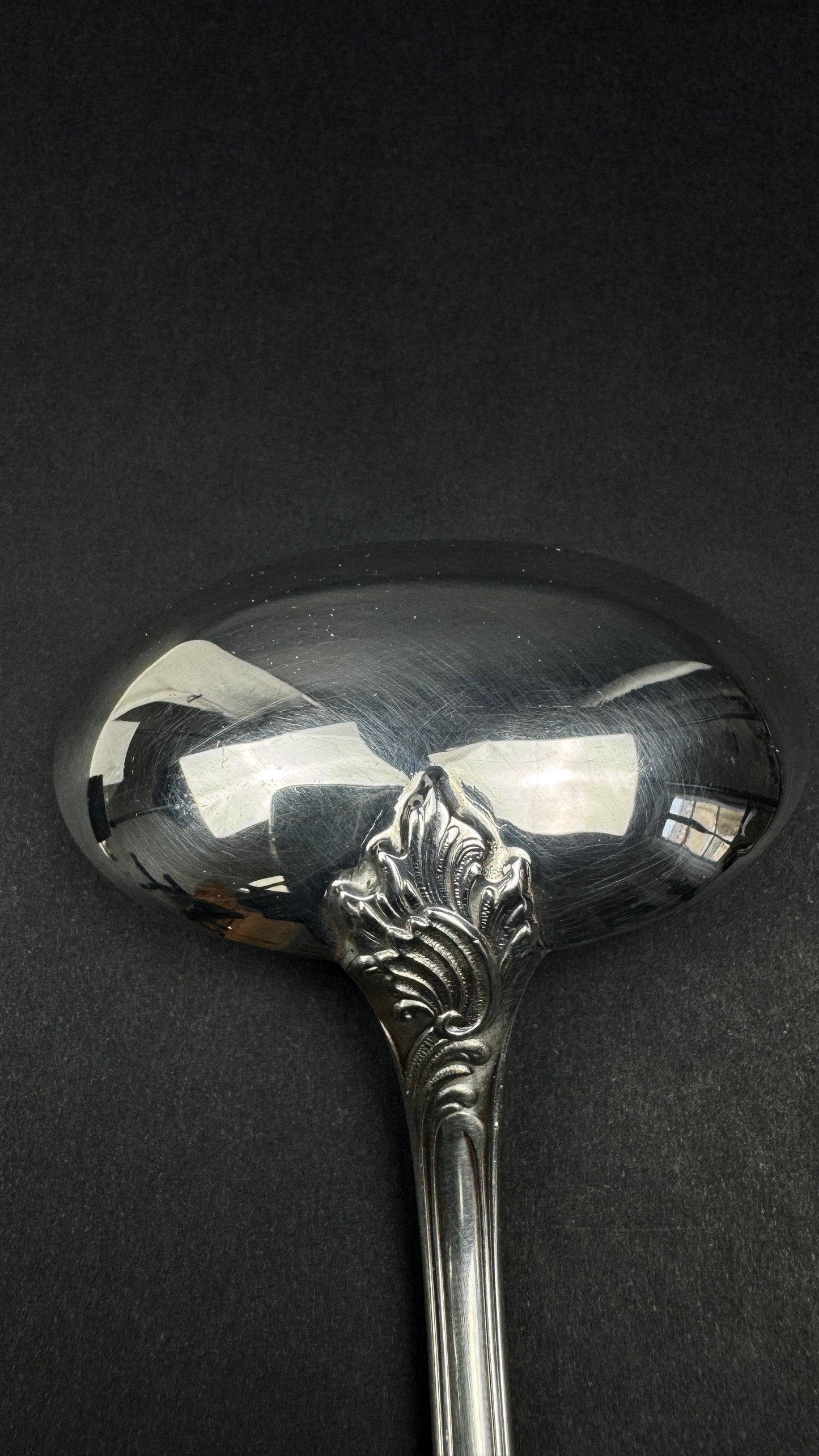 Cuillere a sauce Christofle Marly metal argente annees 80