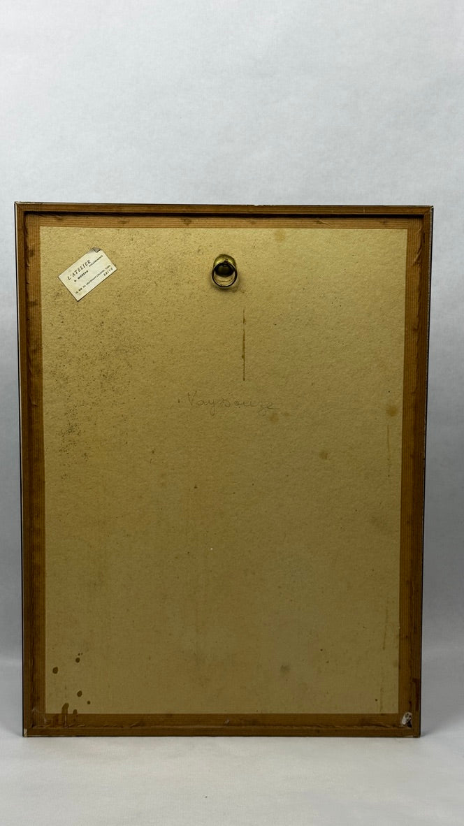 Edmond Niemczyk, composition sur papier 1970