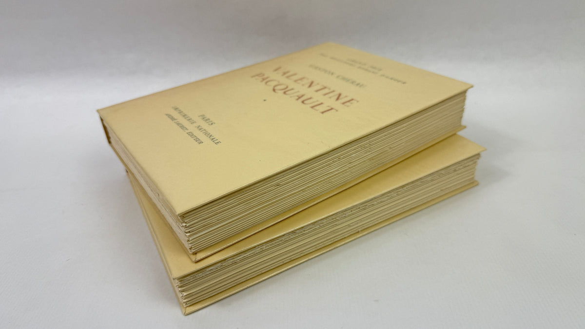 Gaston Chérau – Valentine Pacquault, 2 volumes, eau-forte de Jacquemin, Imprimerie Nationale / André Sauret, ex. n° 1225