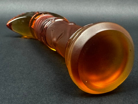 Totem « La Sirène » en cristal Saint-Louis signé Annie Faivre