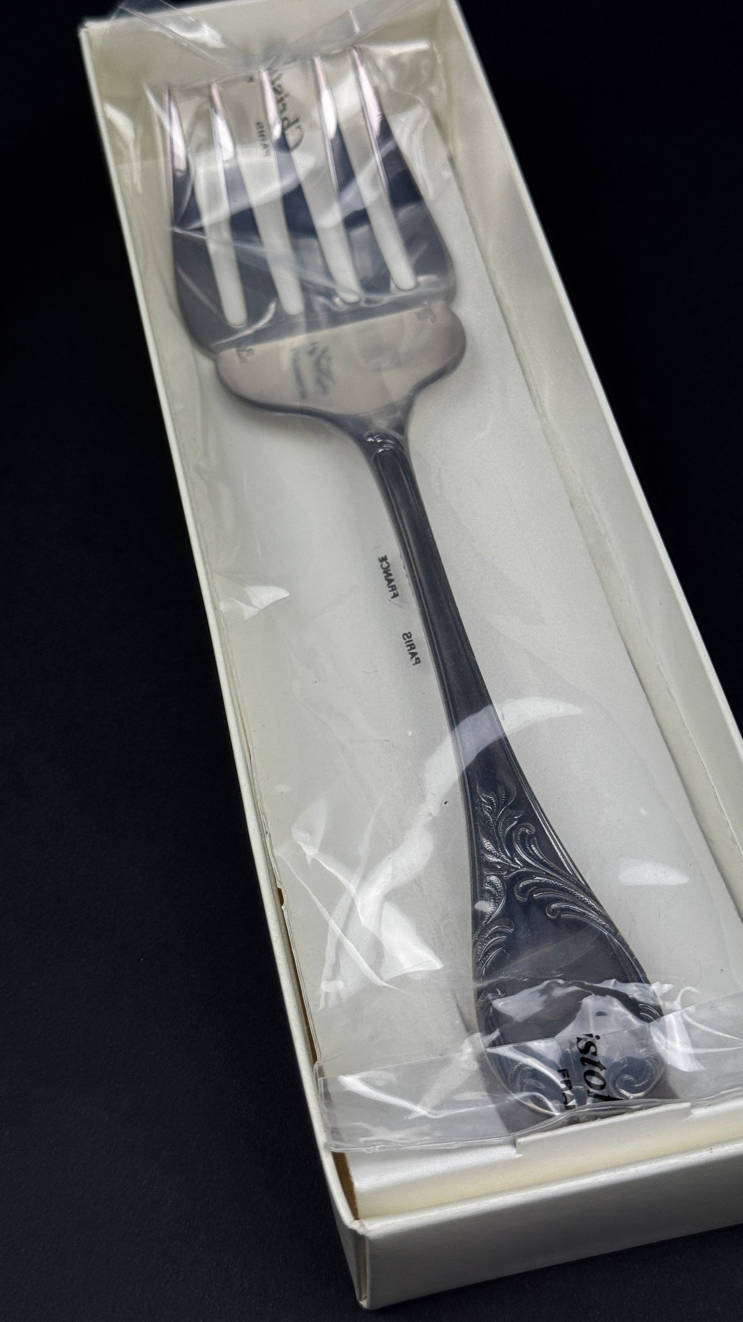 Fourchette servir le poisson Christofle Marly n°80 metal argente neuve années 80