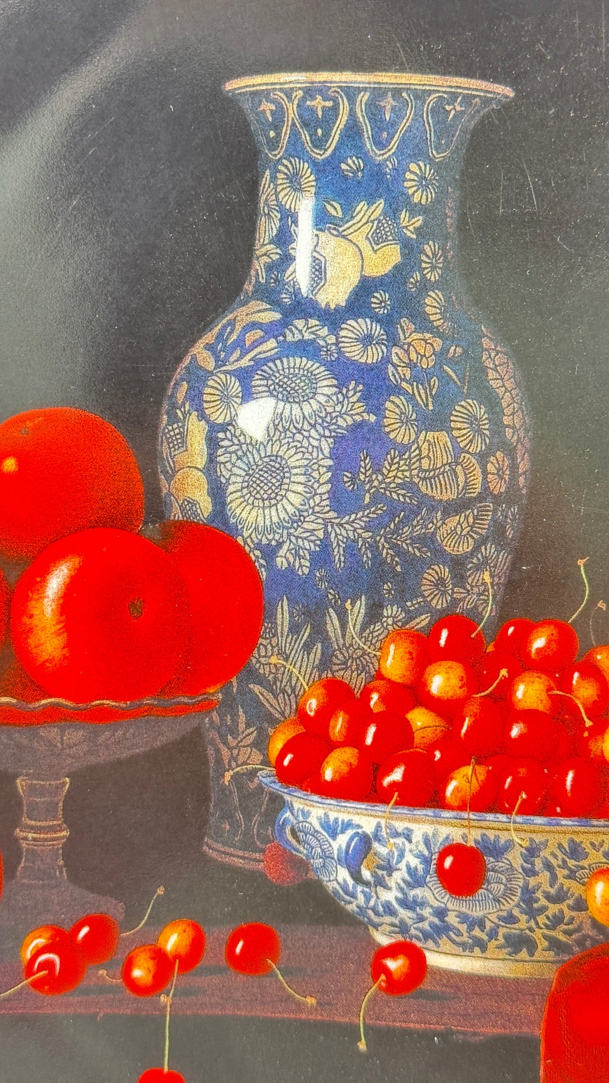 Bernardaud Limoges Ensemble « Fruits rouges » par Jean-Claude Chauray, 7 pièces