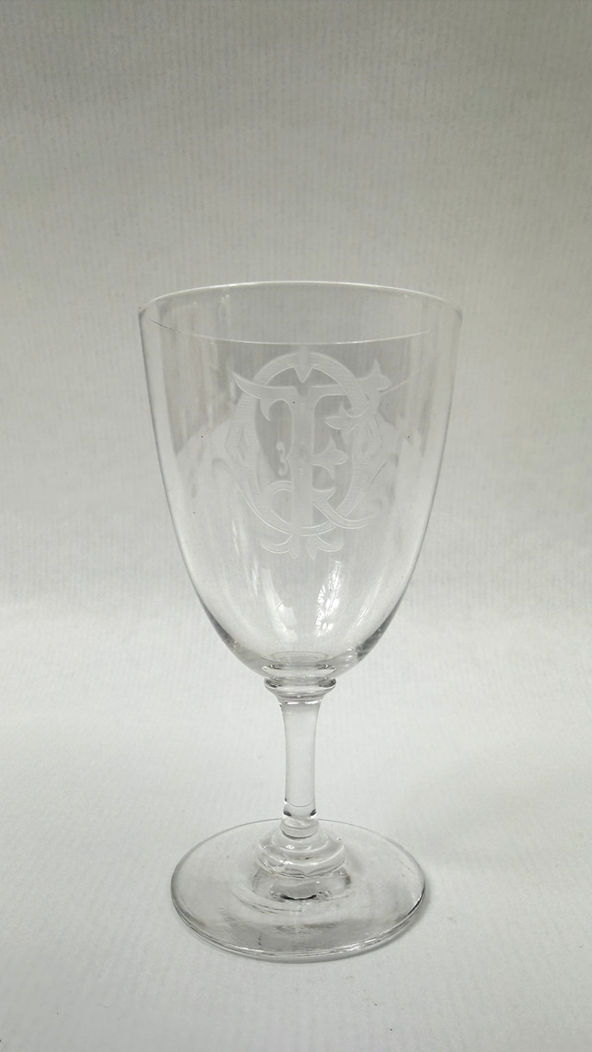 Verres à porto du service FQ, détail