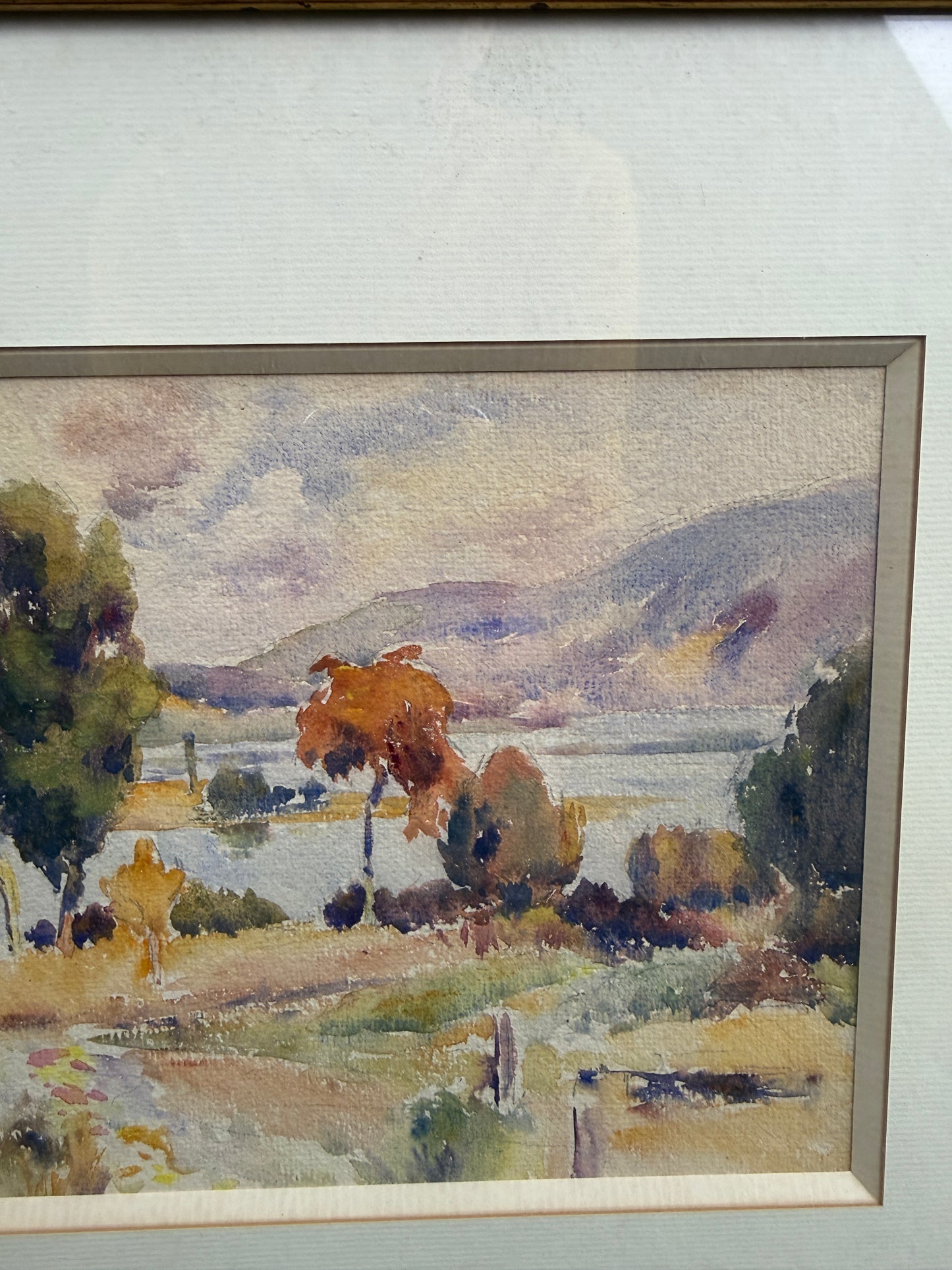 Aquarelle, paysage automnal, Jean REMOND