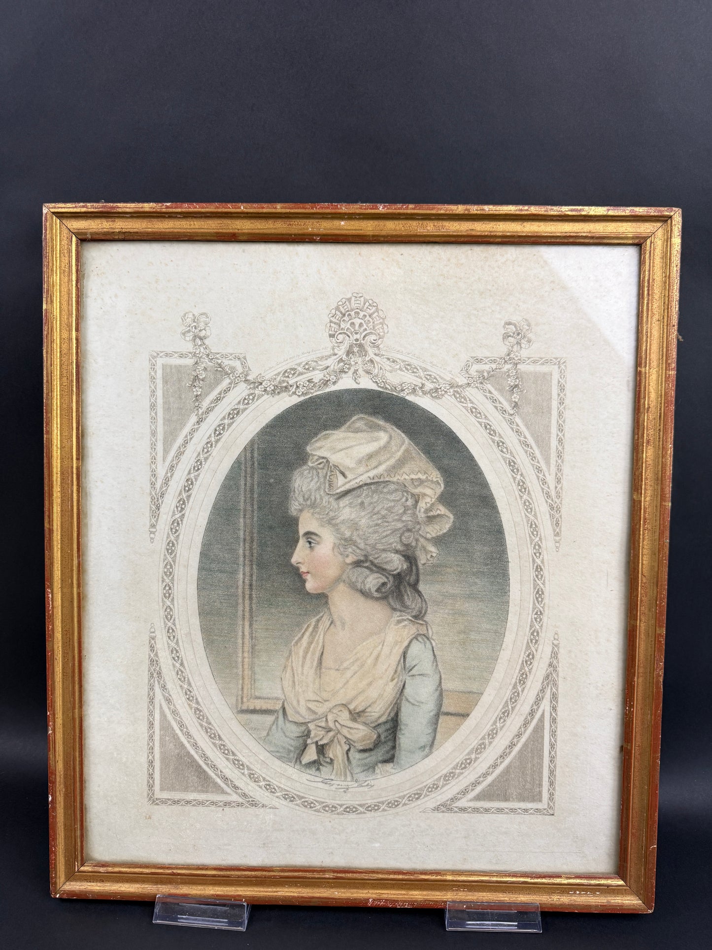 John Downman, gravure, portrait d'une Lady, Henry Graves & C° 1909