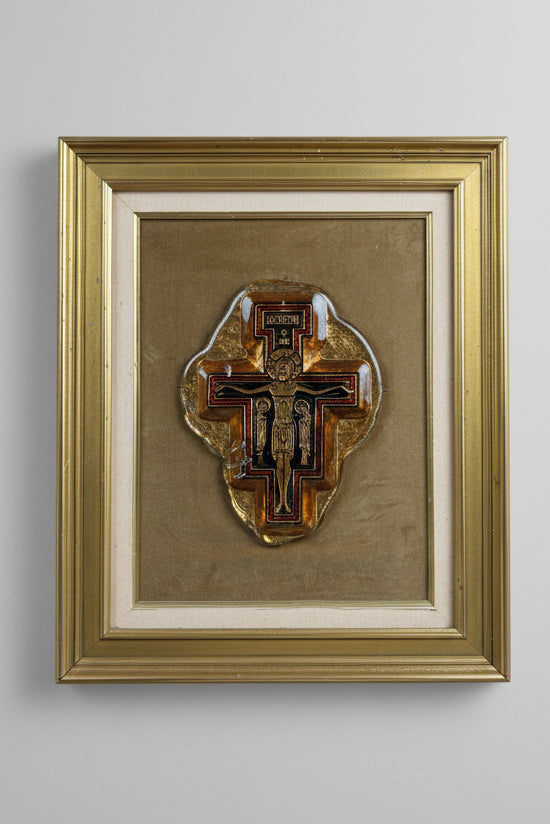plaque en verre de Murano, Christ Roman