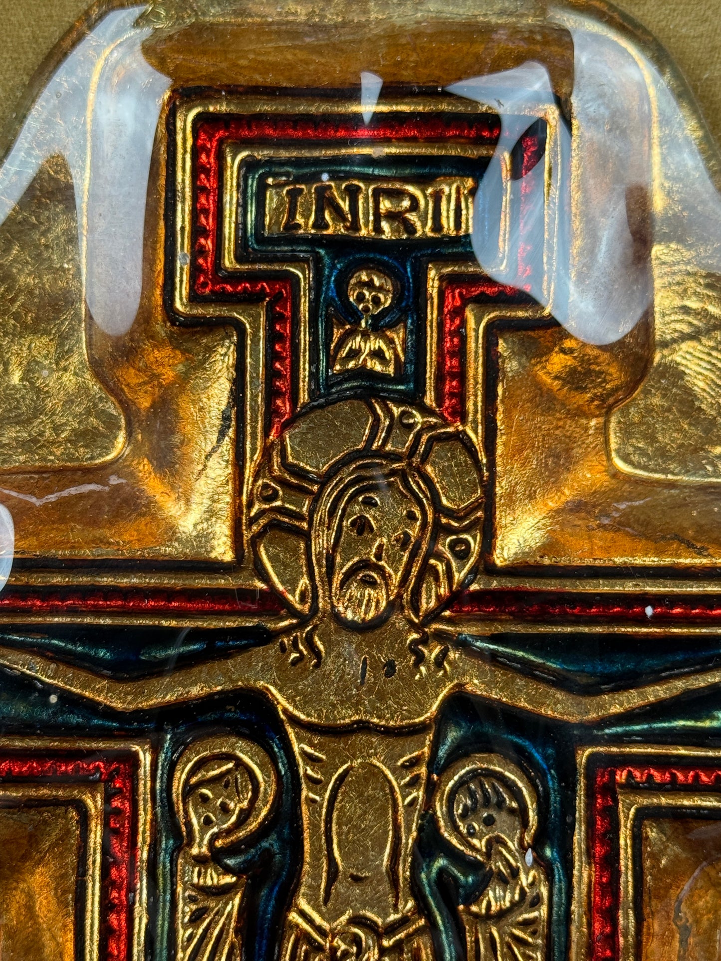 plaque en verre de Murano, Christ Roman