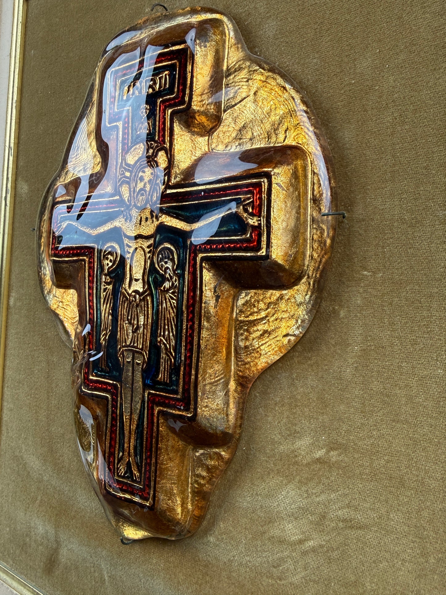 plaque en verre de Murano, Christ Roman