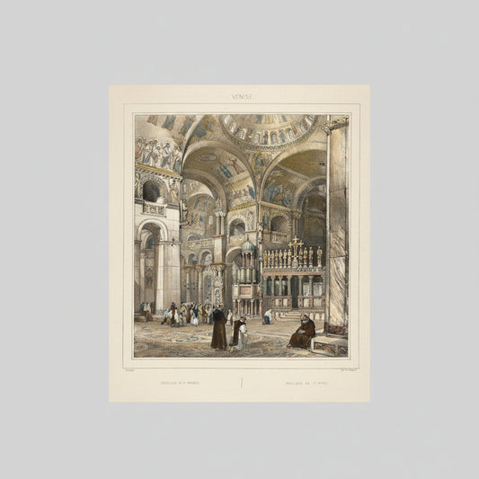 Adolphe Rouargue, 1837, Venise les principaux monuments, Basilica di San Marco