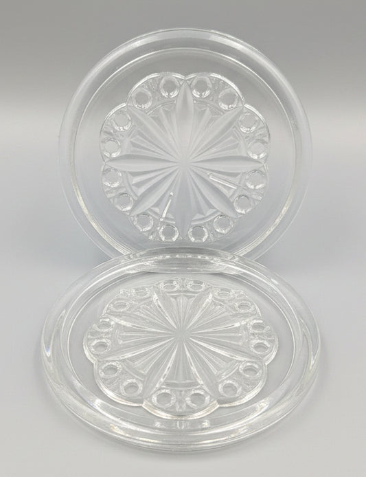 Baccarat, suite de deux dessous de bouteille
