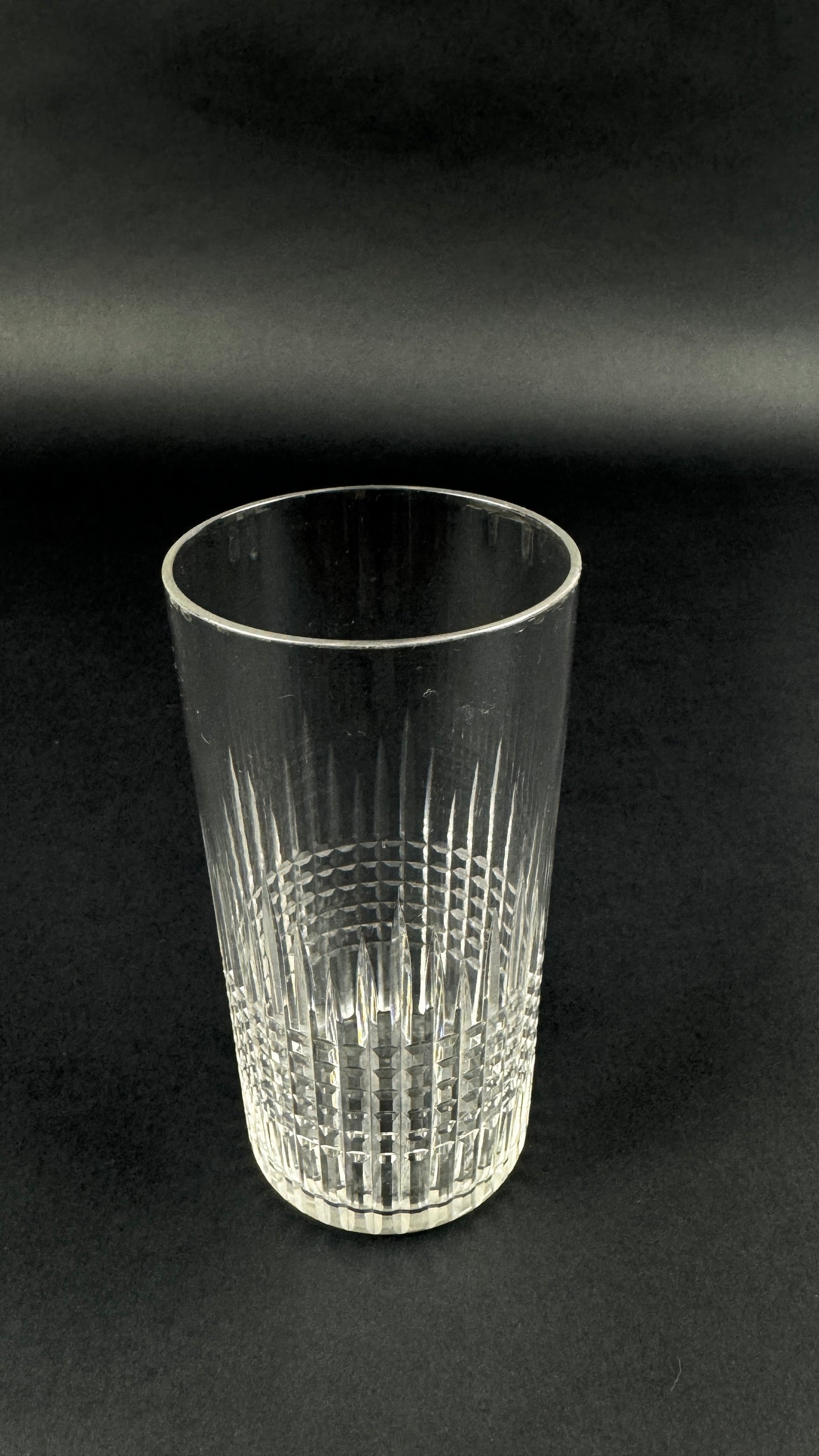 Baccarat, suite de 8 verres chopes, long-drink modèle Nancy