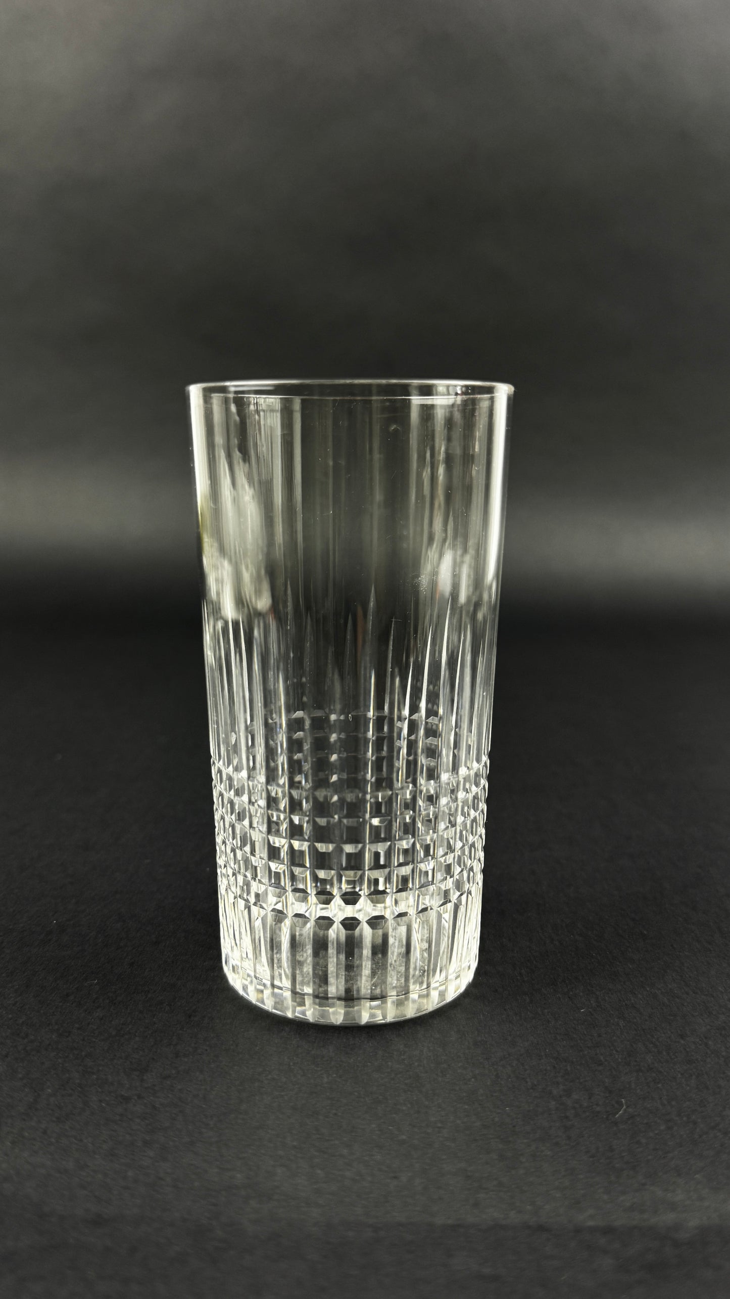 Baccarat, suite de 8 verres chopes, long-drink modèle Nancy