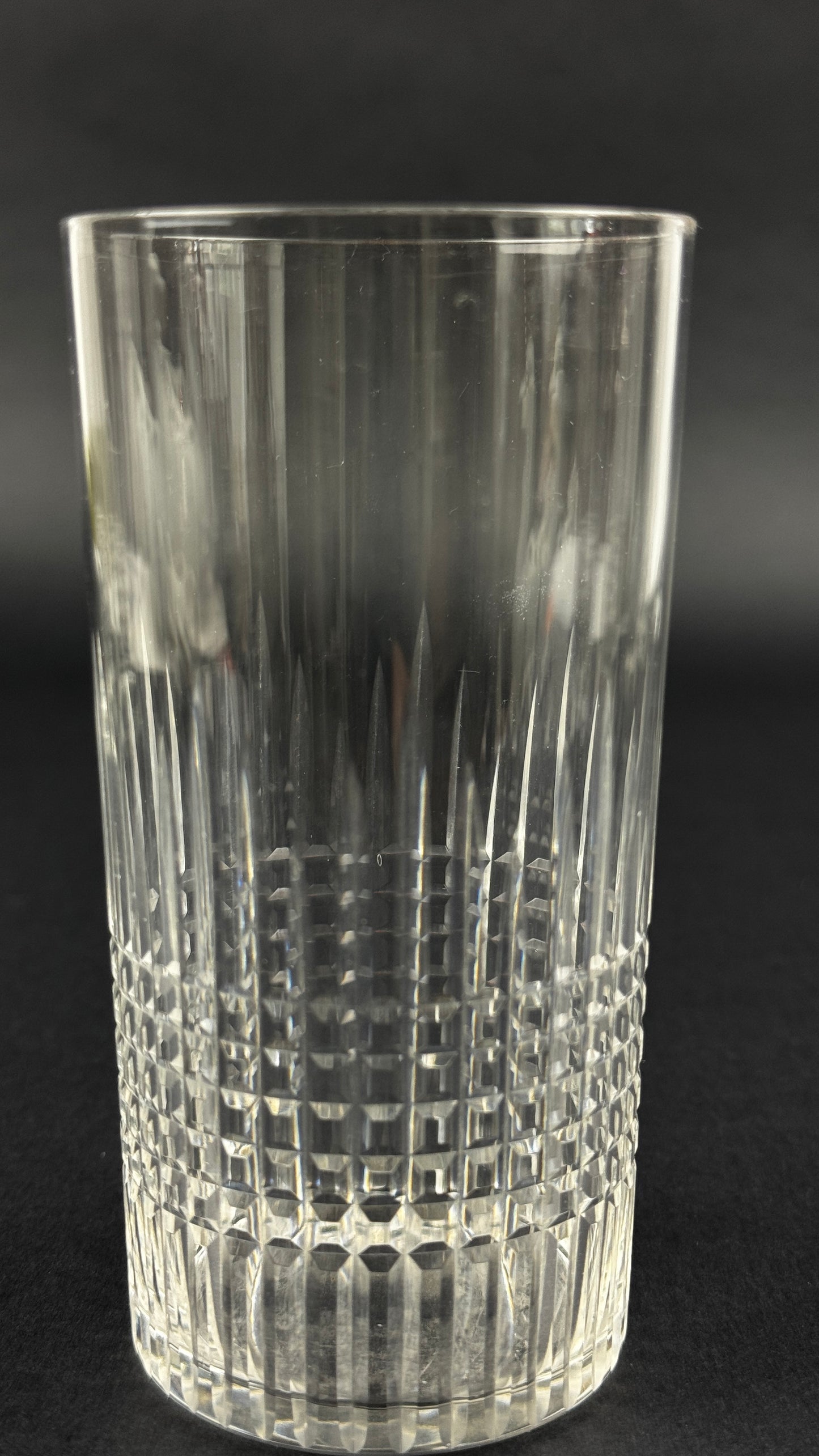 Baccarat, suite de 8 verres chopes, long-drink modèle Nancy