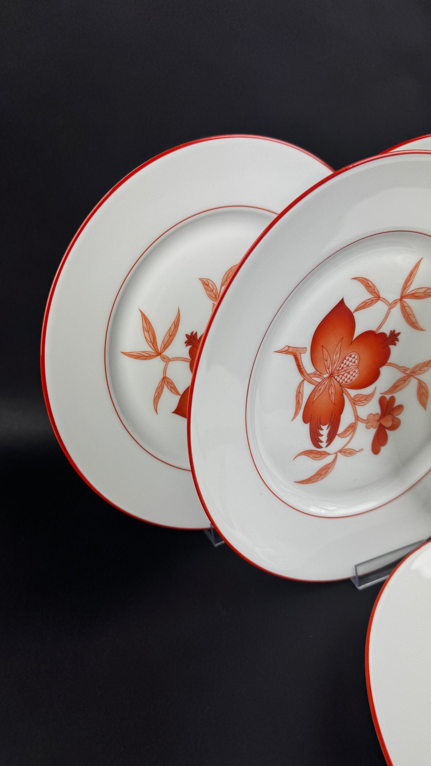 Haviland Limoges Service de 6 assiettes plates, modèle Sou-Tcheou