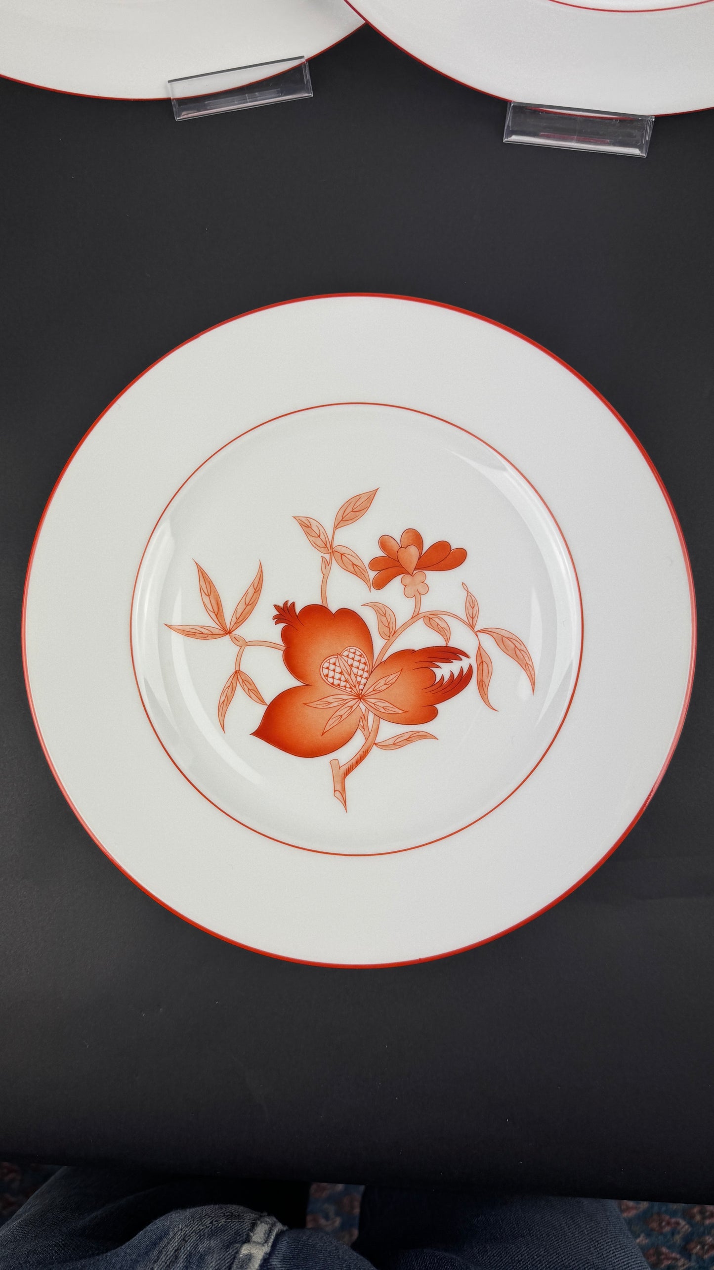 Haviland Limoges Service de 6 assiettes plates, modèle Sou-Tcheou