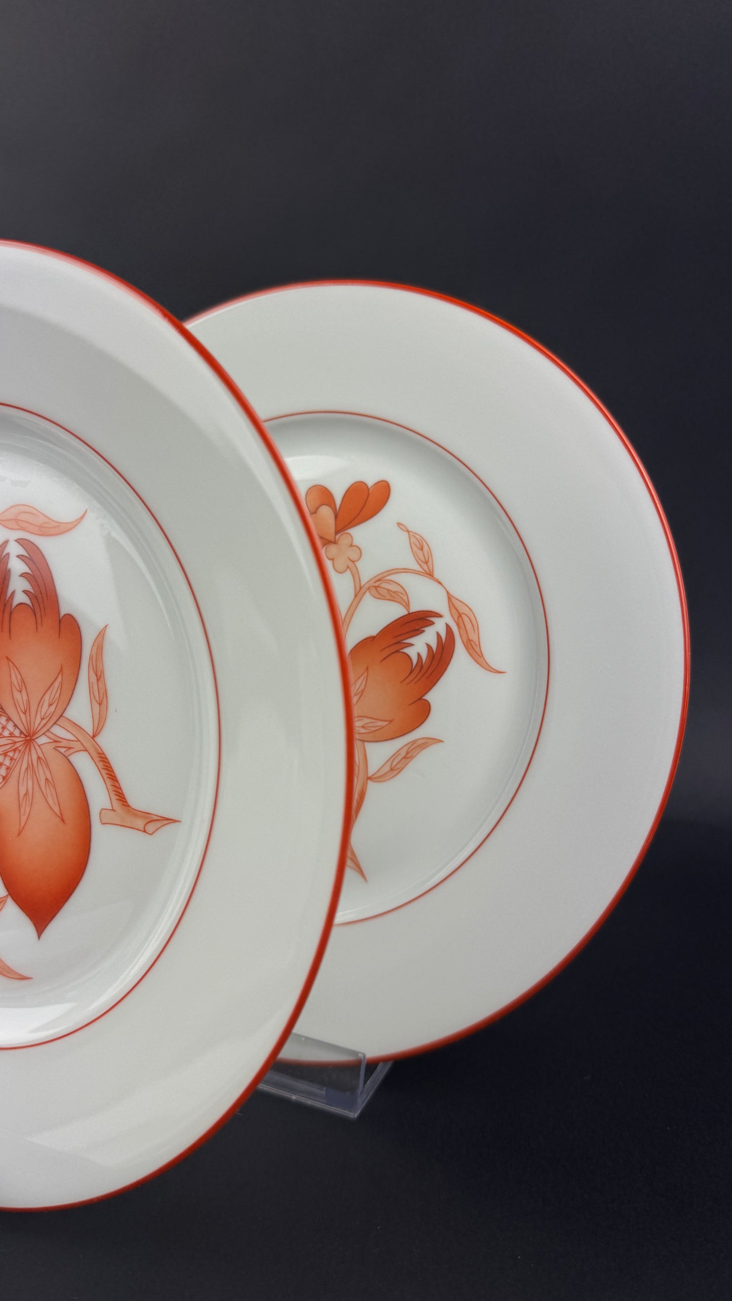 Haviland Limoges Service de 6 assiettes dessert, modèle Sou-Tcheou