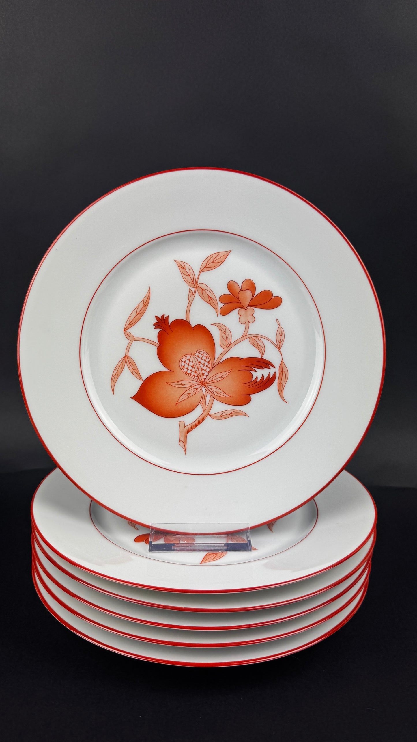Haviland Limoges Service de 6 assiettes dessert, modèle Sou-Tcheou