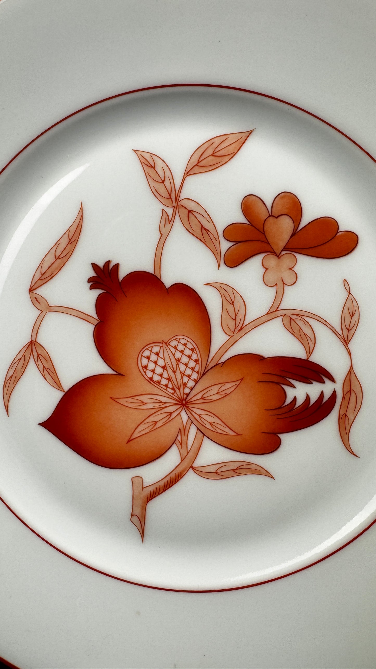 Haviland Limoges Service de 6 assiettes dessert, modèle Sou-Tcheou
