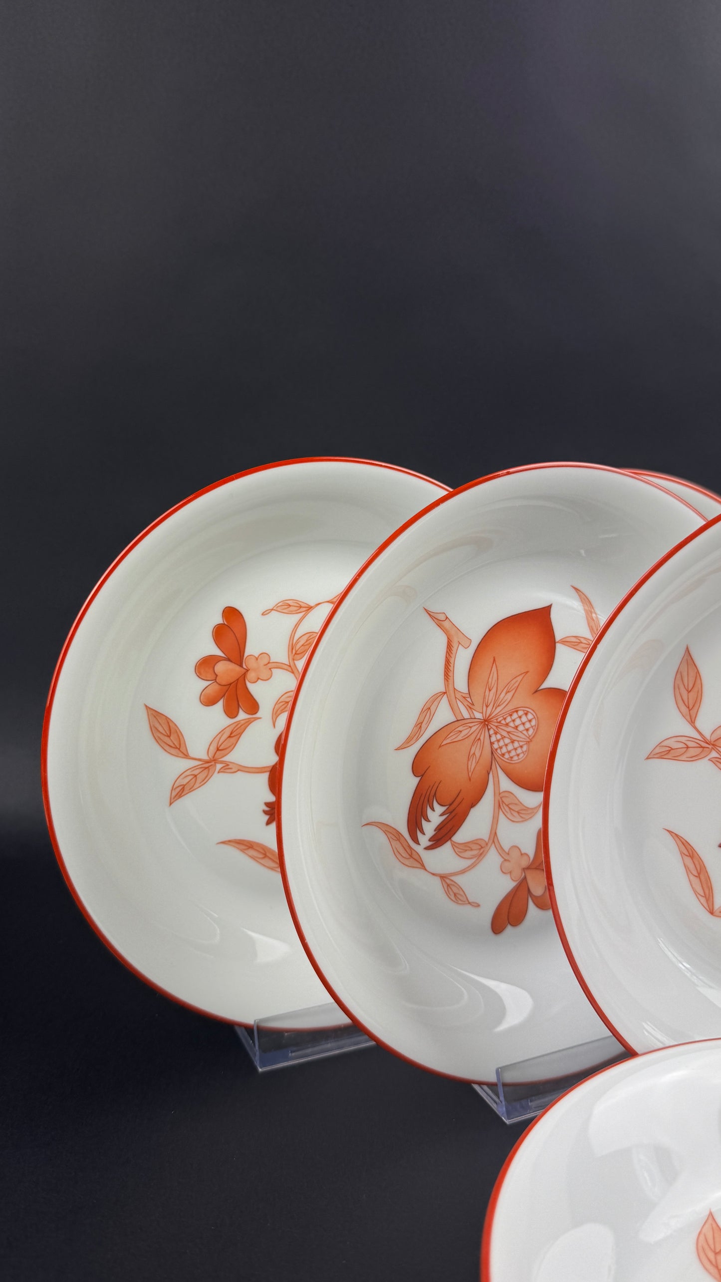 Haviland Limoges Service de 6 assiettes creuses, modèle Sou-Tcheou