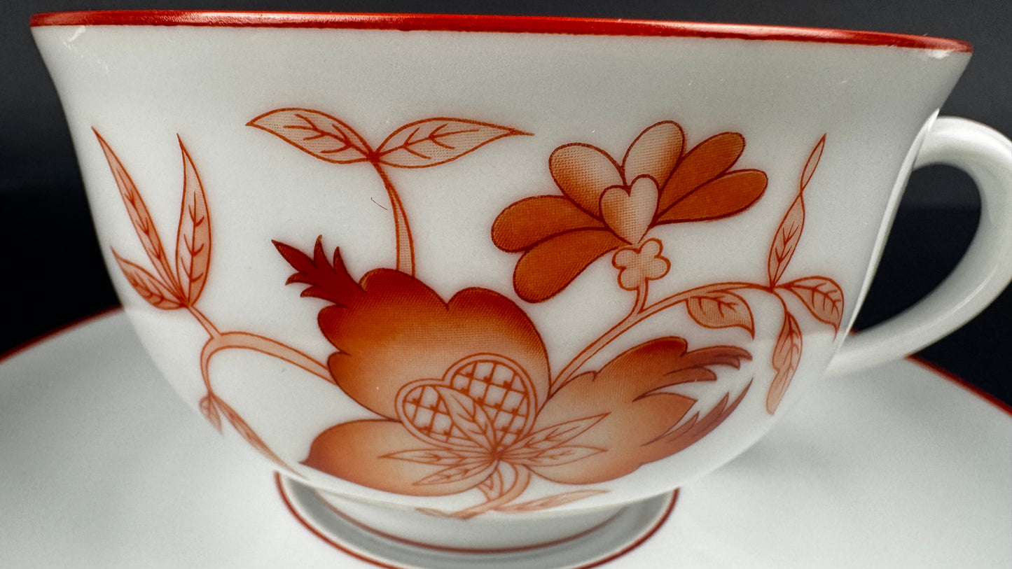 Série de 6 tasses à thé Haviland Sou Tchéou