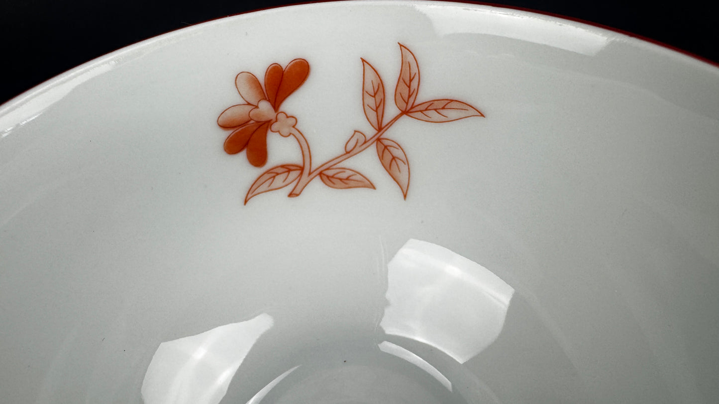 Série de 6 tasses à thé Haviland Sou Tchéou