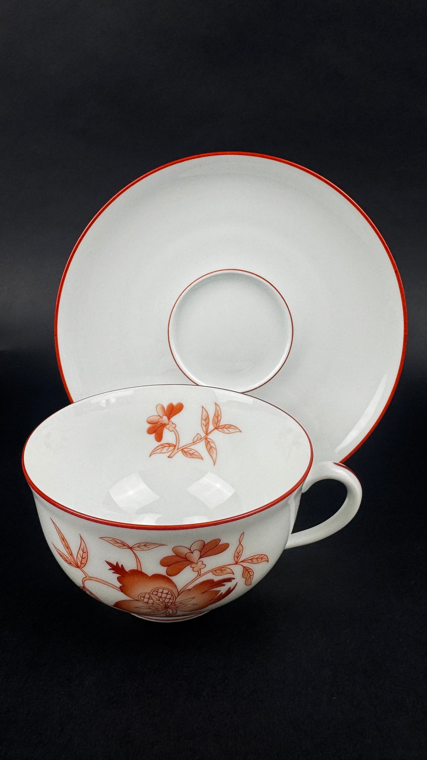 Série de 6 tasses à thé Haviland Sou Tchéou