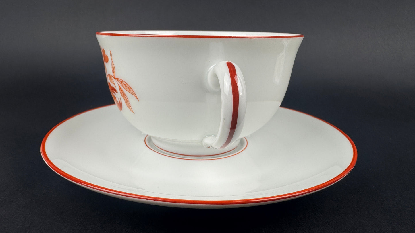 Série de 6 tasses à thé Haviland Sou Tchéou