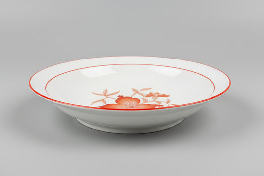 Grand plat creux en porcelaine de Limoges, manufacture Haviland, modèle Sou-Tcheou.