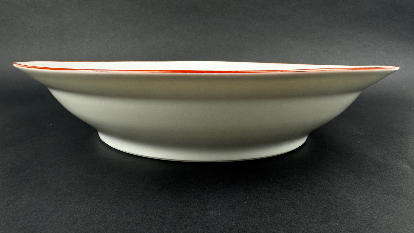 Grand plat creux en porcelaine de Limoges, manufacture Haviland, modèle Sou-Tcheou.