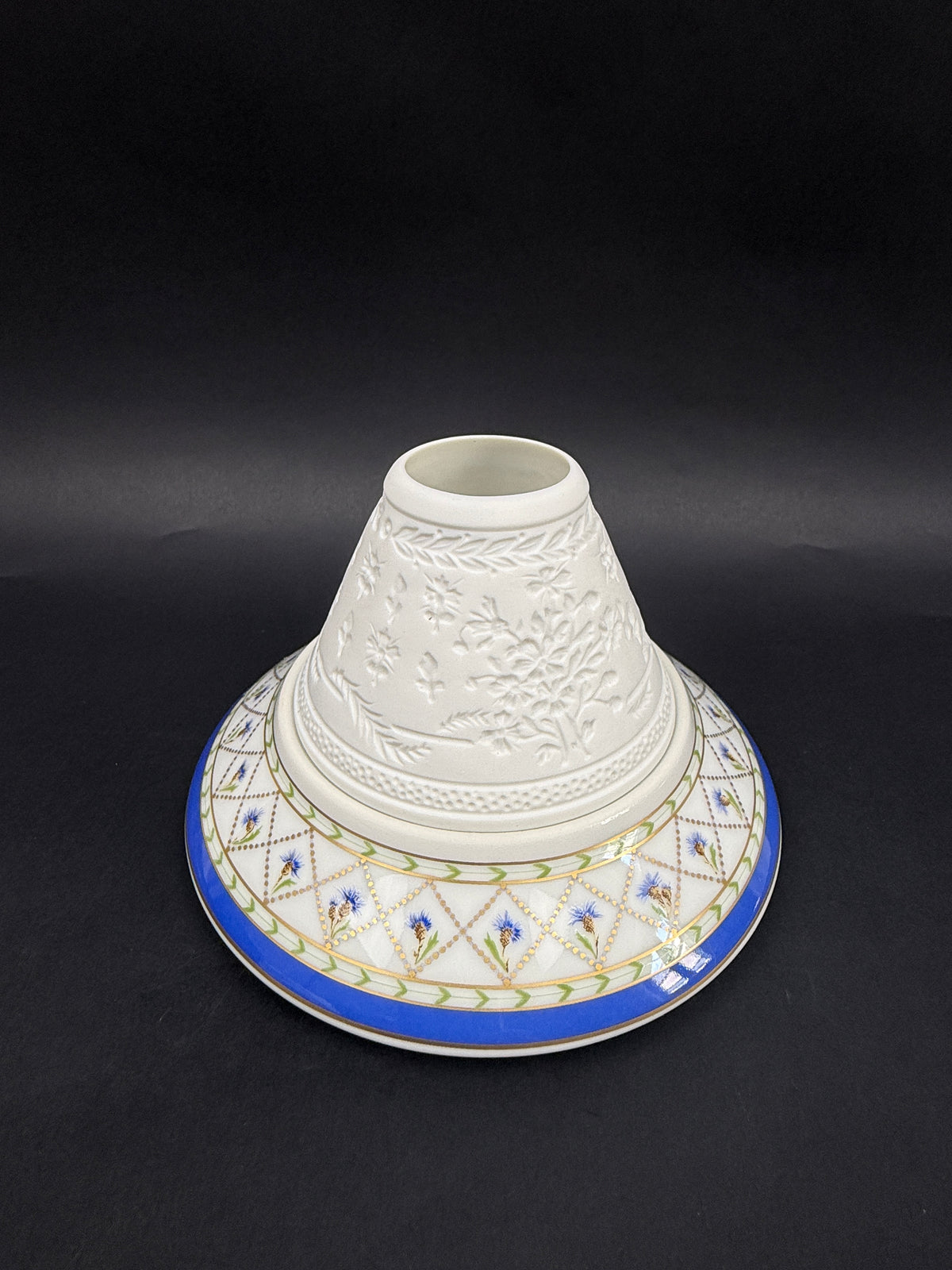 Haviland, paire de photophores, lithophanies, modèle Val de Loire