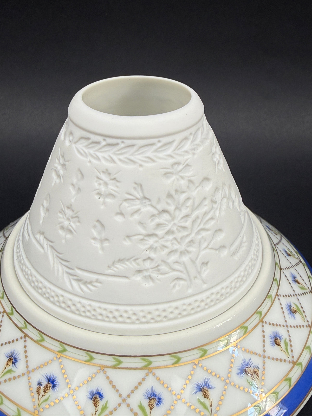 Haviland, paire de photophores, lithophanies, modèle Val de Loire
