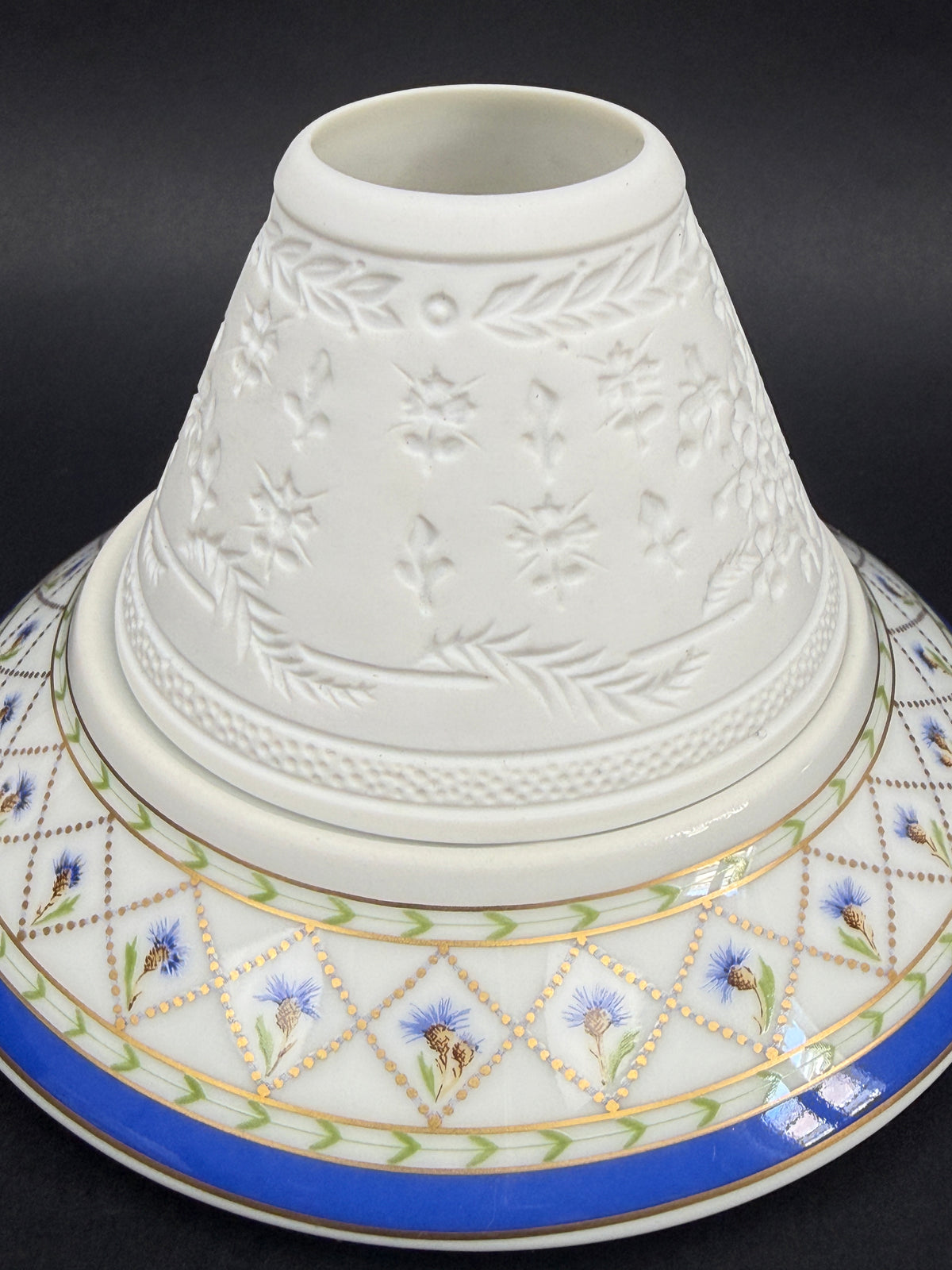 Haviland, paire de photophores, lithophanies, modèle Val de Loire