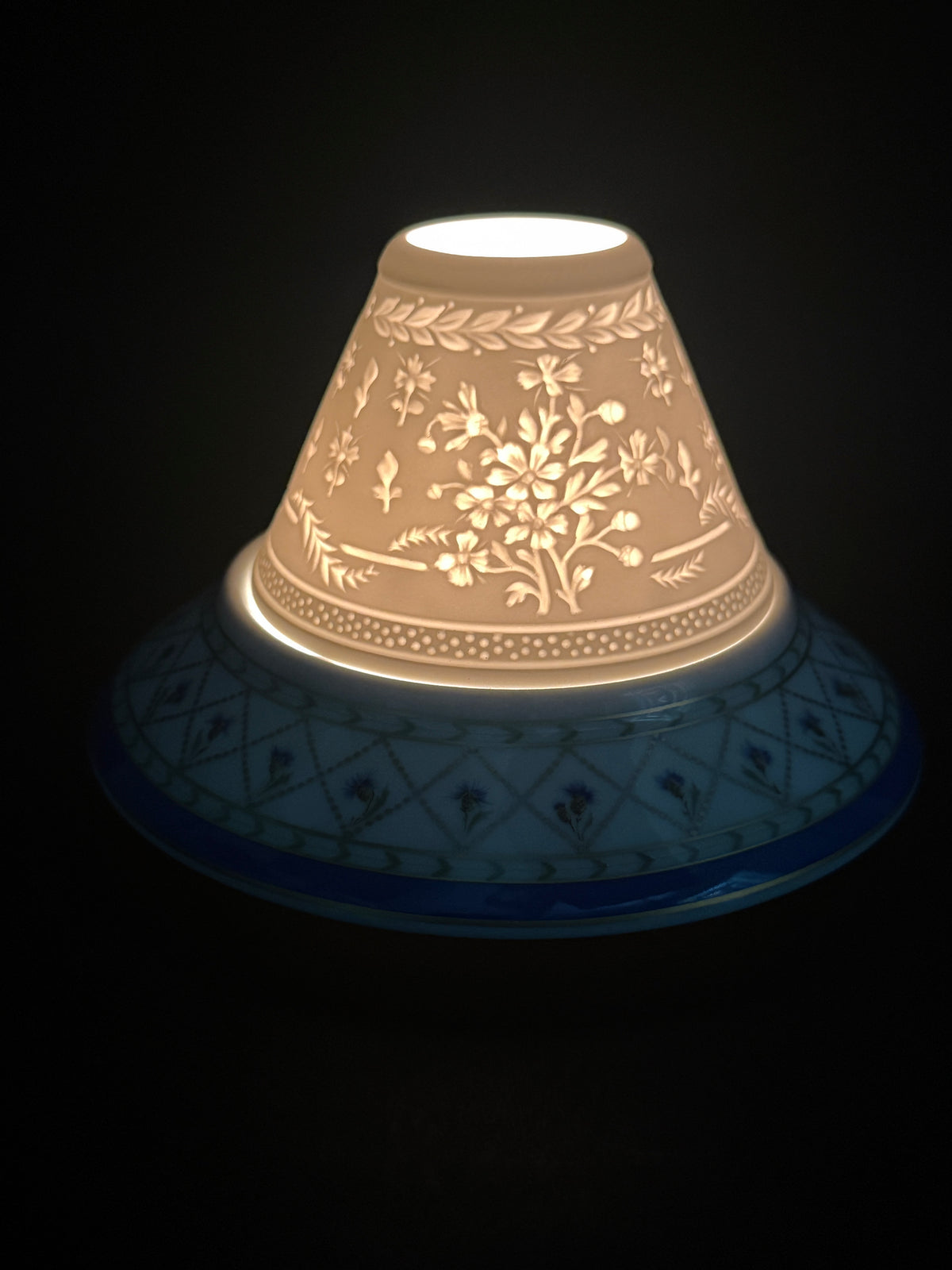 Haviland, paire de photophores, lithophanies, modèle Val de Loire