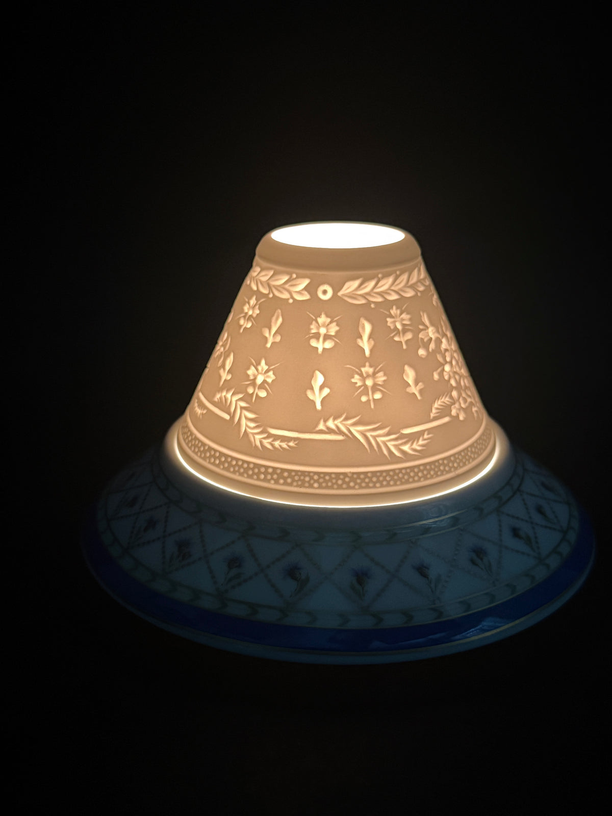 Haviland, paire de photophores, lithophanies, modèle Val de Loire