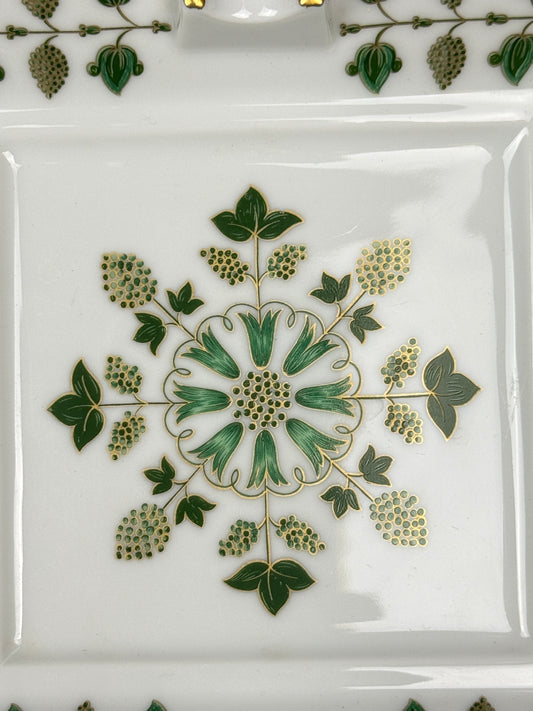 Haviland Limoges, grand cendrier en porcelaine modèle Matignon