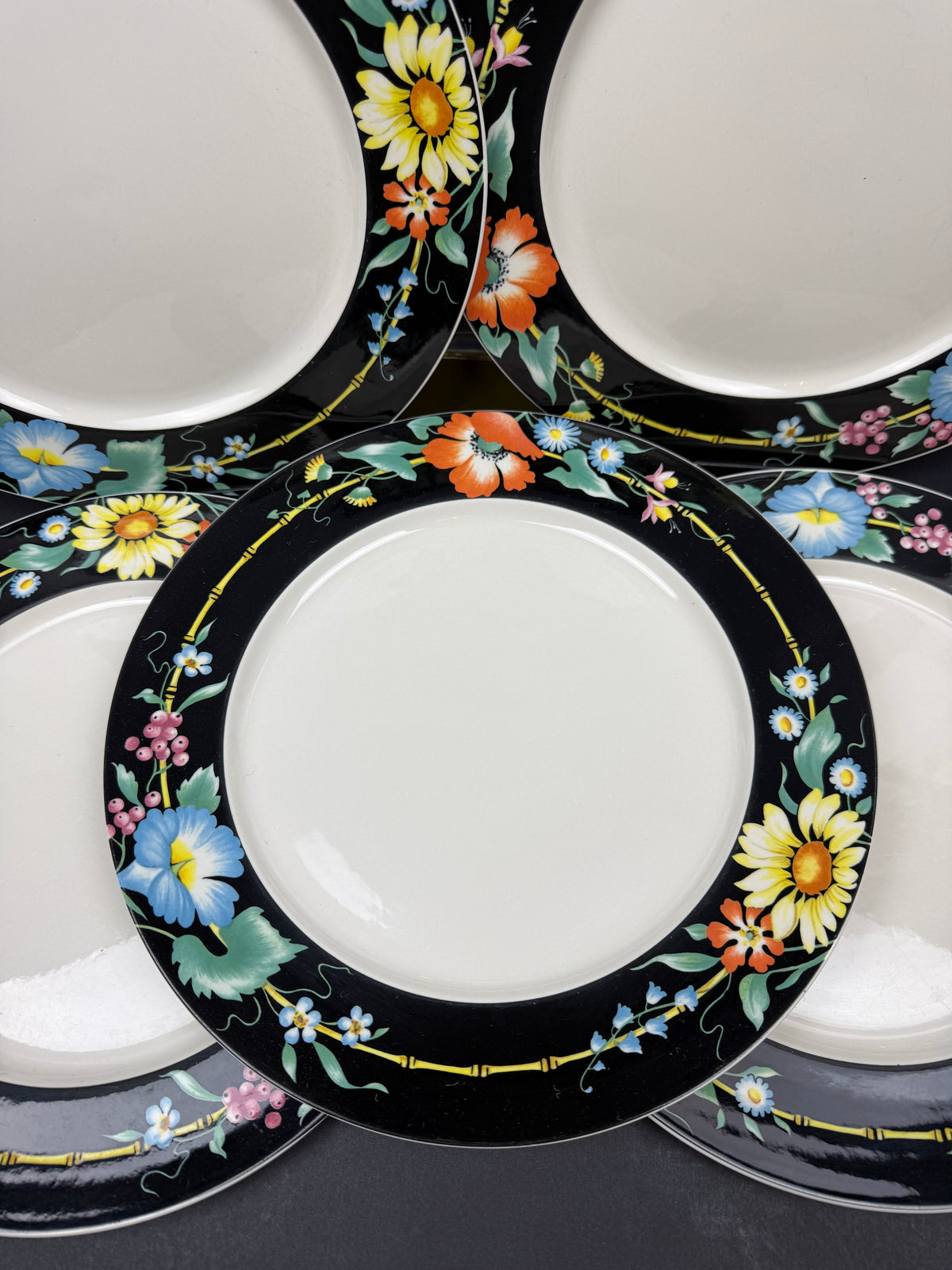 Villeroy & Boch, Suite de 6 assiettes à dîner modèle Xenia
