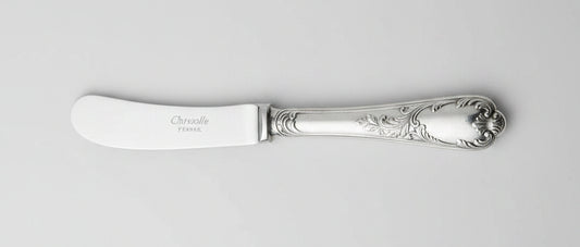 Christofle, tartineur, couteau à beurre en métal argenté modèle Marly