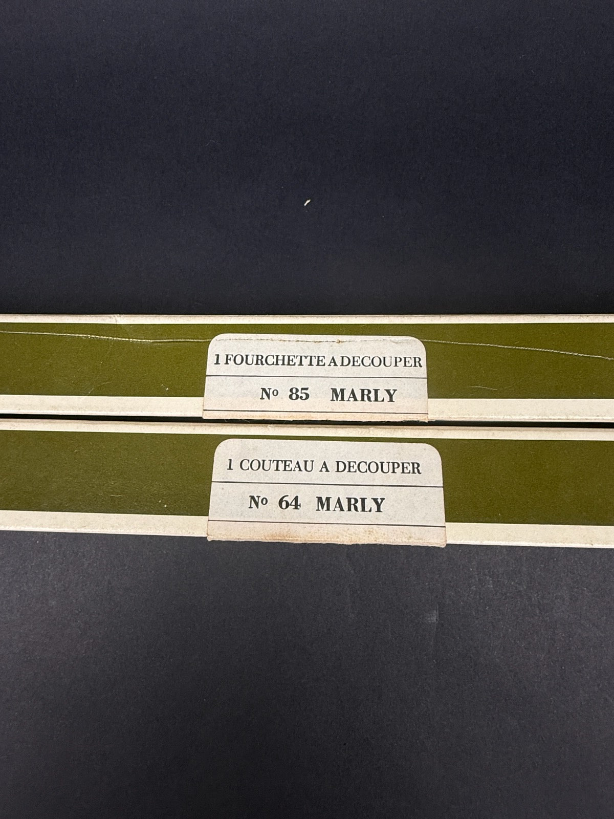 Christofle, couvert à découper en métal argenté modèle Marly