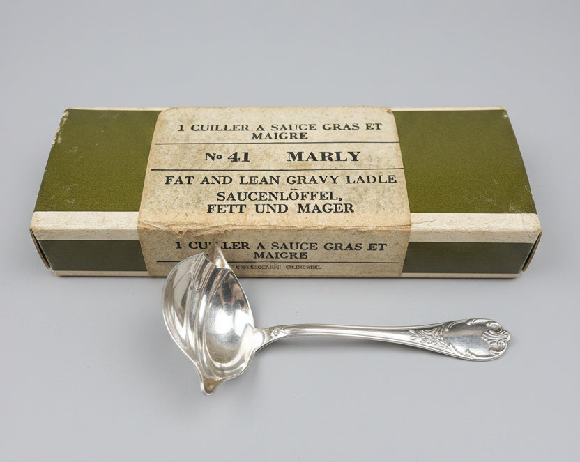 Christofle, modèle Marly, cuillère à sauce maigre et gras