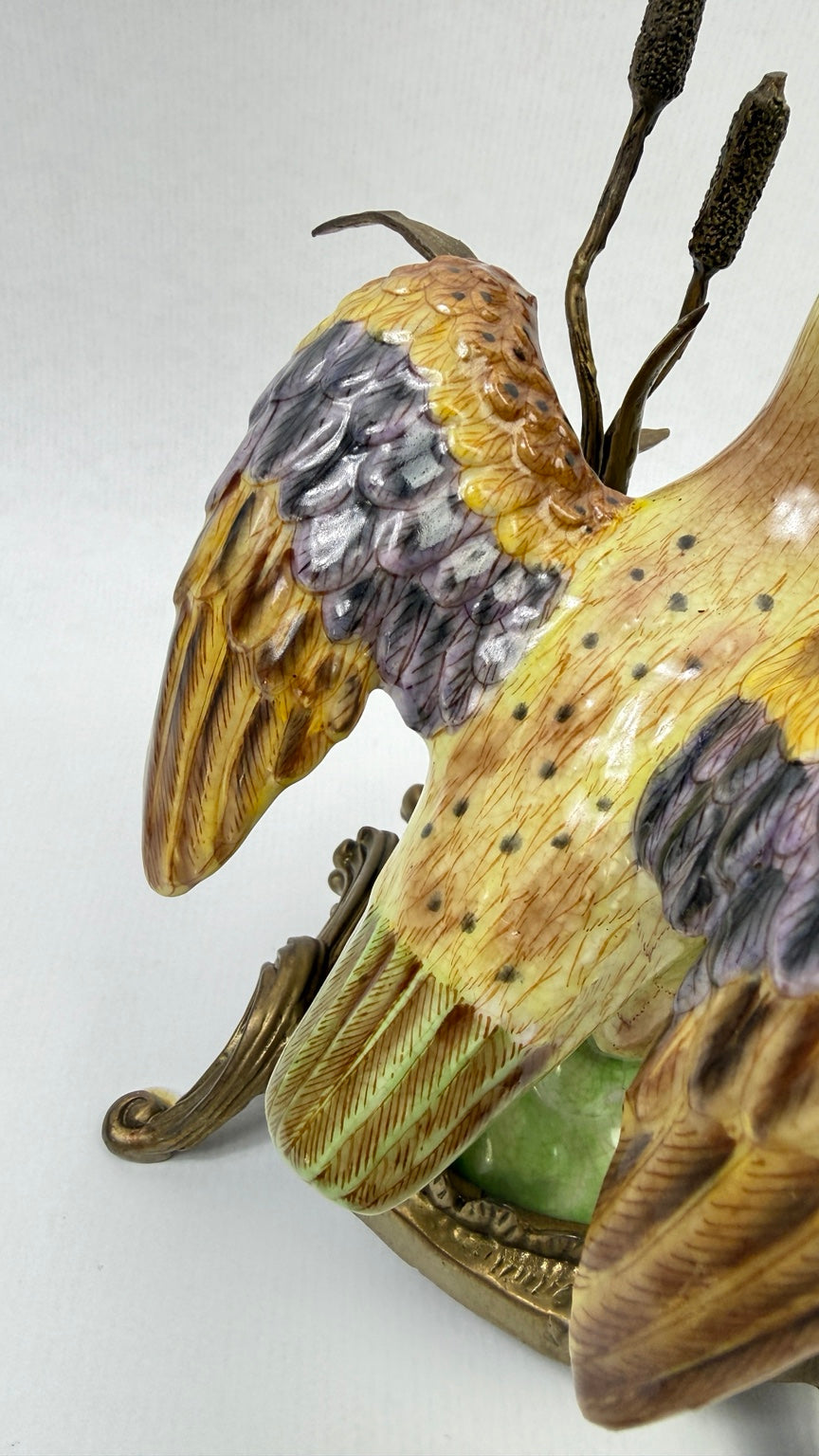 Bougeoir décoratif en porcelaine polychrome, vue 9