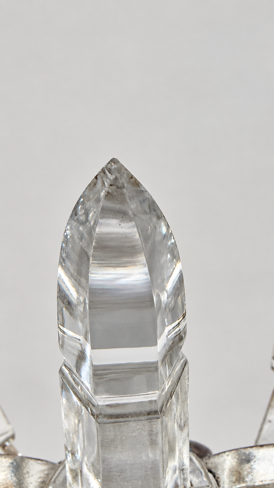 Baccarat, paire de girandoles à deux lumières, modèle Bambou Tors