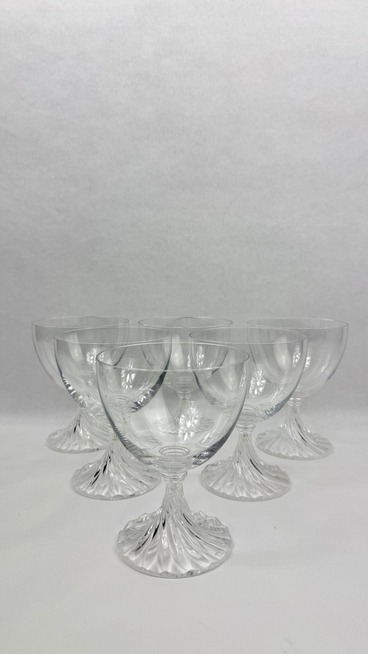 Lalique modèle Rambouillet, suite de 6 verres à eau en cristal