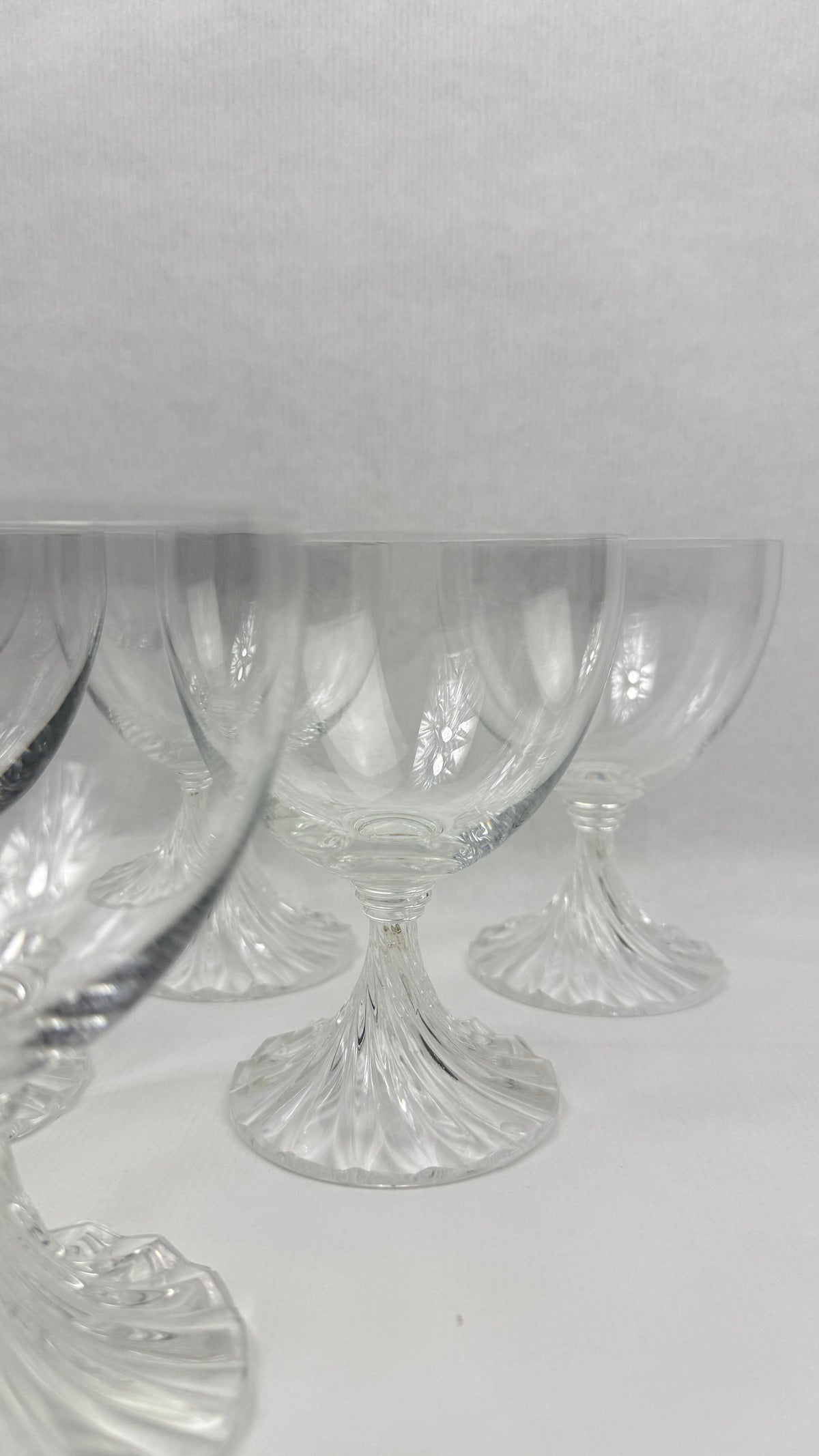 Lalique modèle Rambouillet, suite de 6 verres à eau en cristal