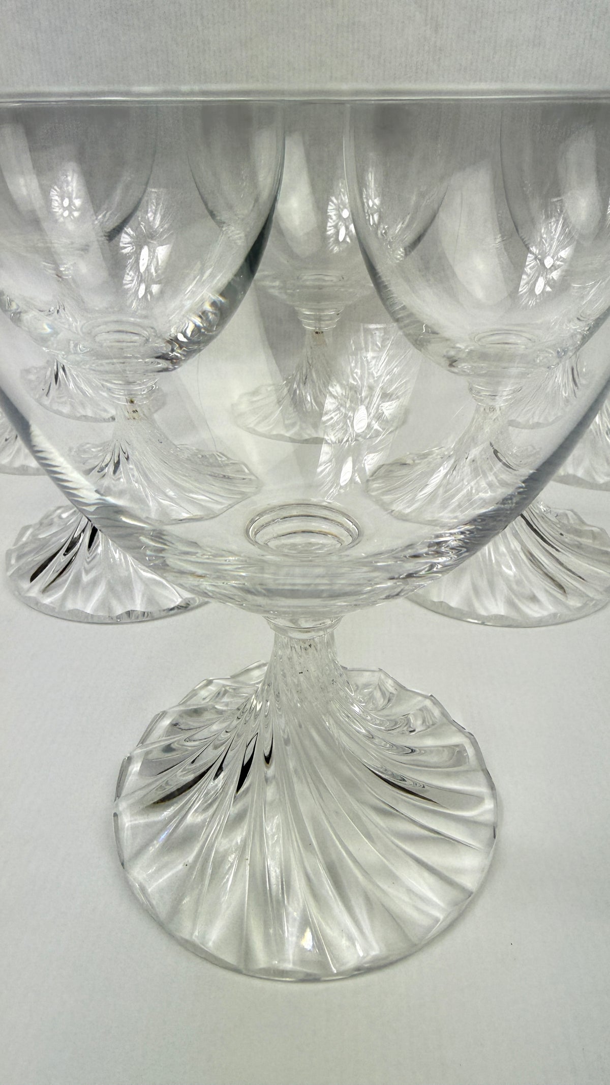 Lalique modèle Rambouillet, suite de 6 verres à eau en cristal