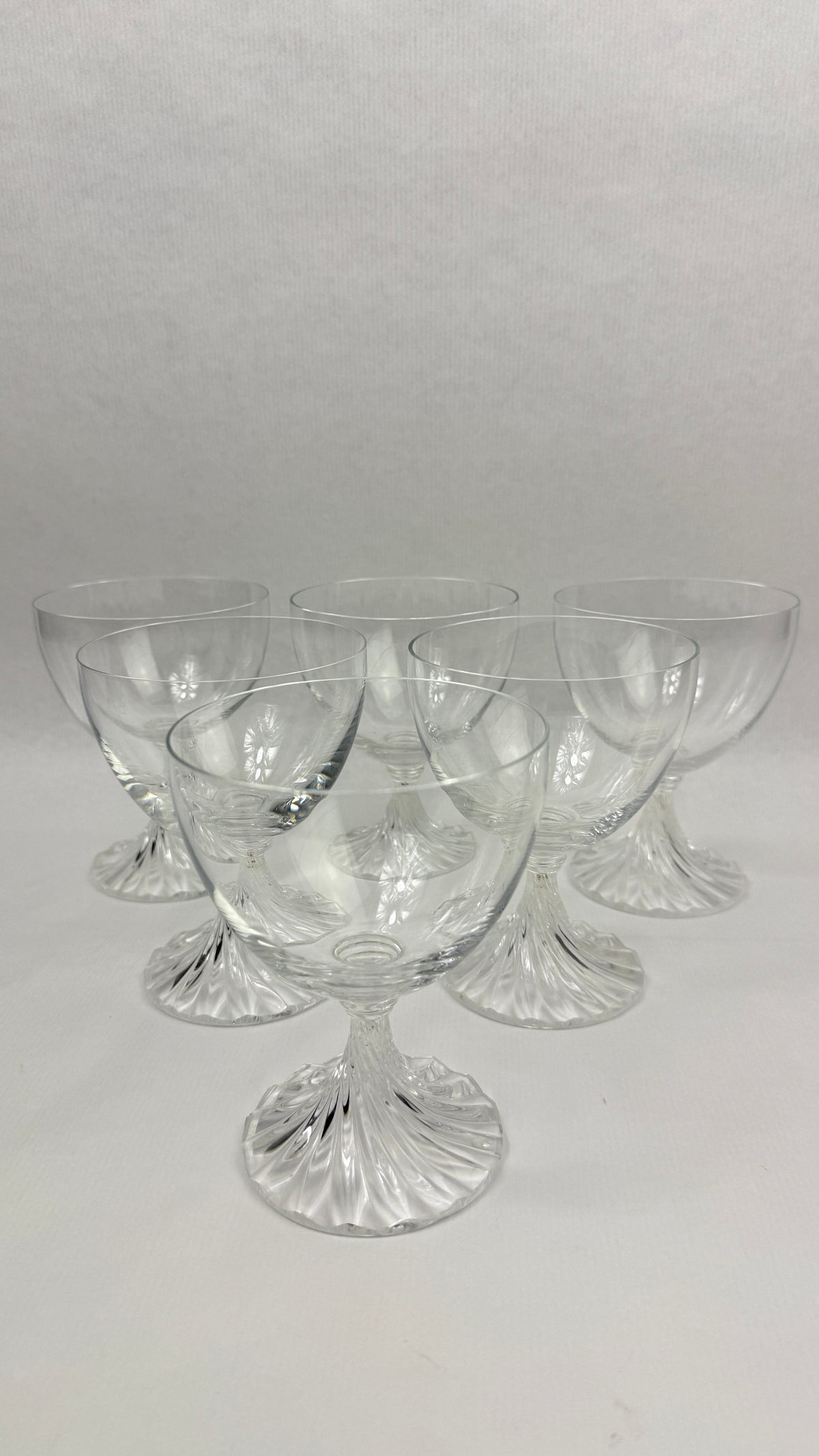 Lalique modèle Rambouillet, suite de 6 verres à eau en cristal
