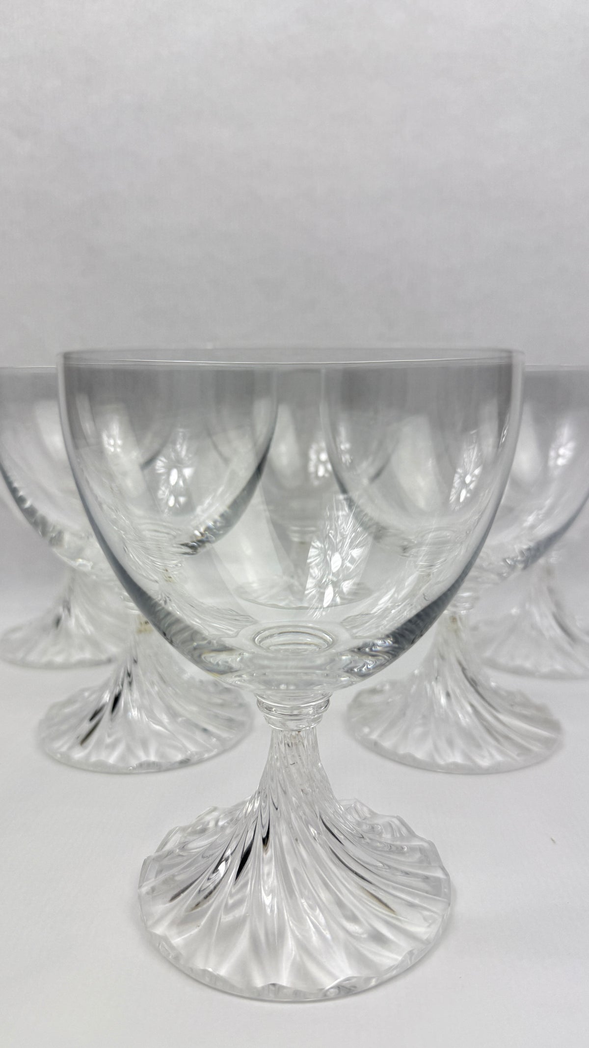 Lalique modèle Rambouillet, suite de 6 verres à eau en cristal
