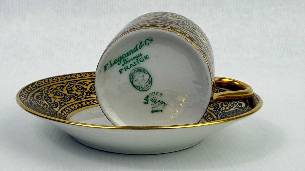 Tasse et soucoupe F. Legrand & Cie Limoges, photographie 7