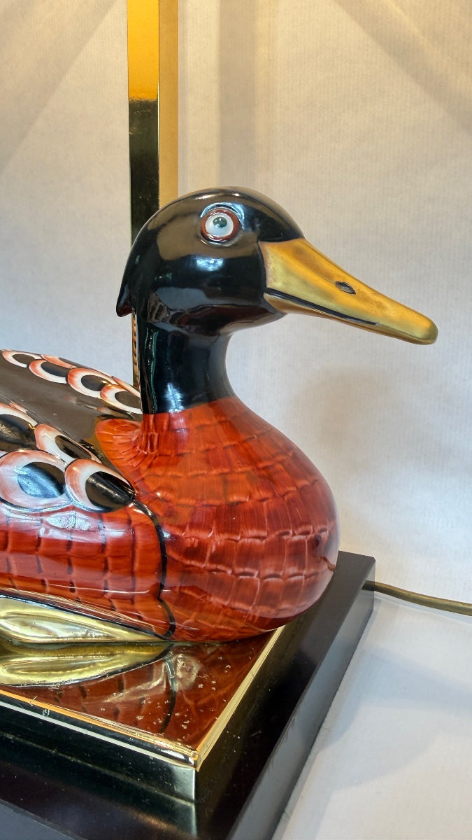 Lampe canard en porcelaine Manifattura Porcellane Artistiche Florence – vue 3
